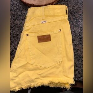 WranglerxBillabong Yellow Denim Shorts